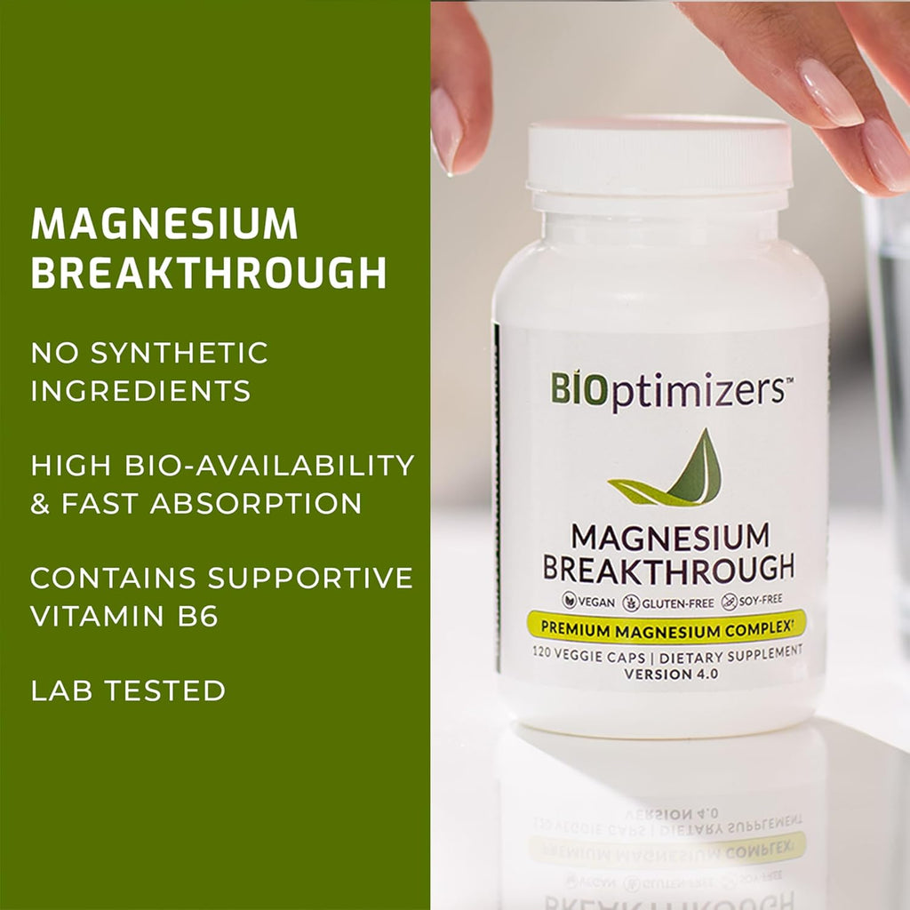 BIOptimizers Magnesium Breakthrough, 60 Capsules