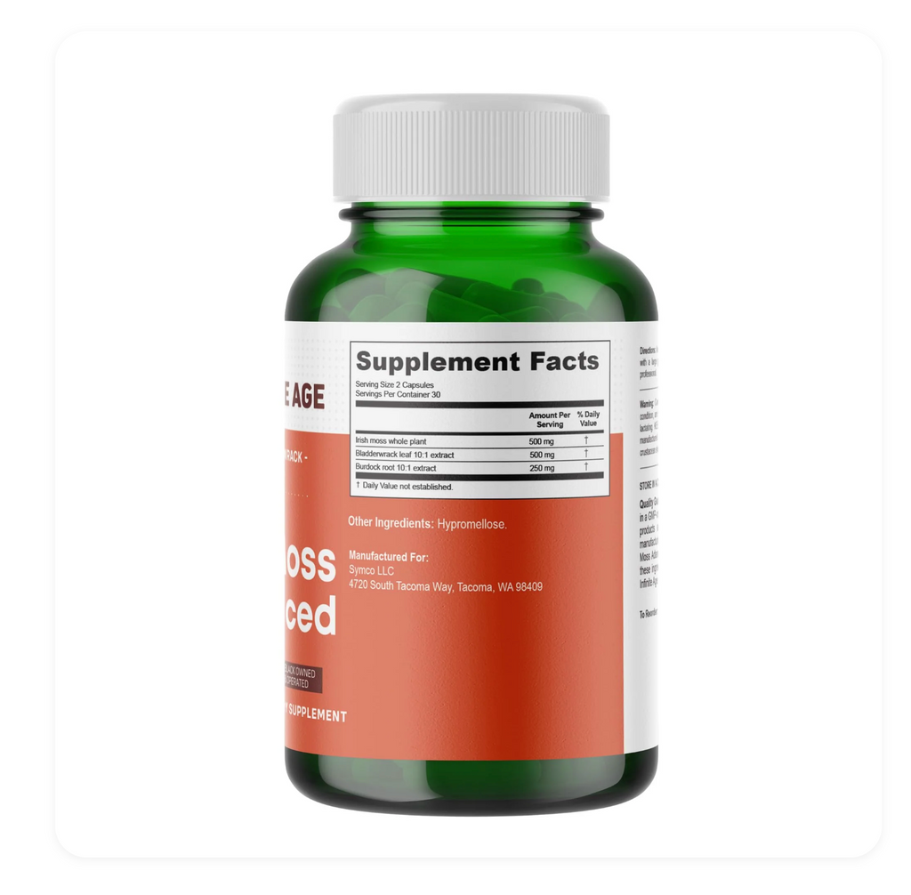 Infinite Age Sea Moss Advanced Superfood, 1250 mg, 120 Count